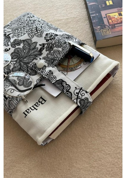 Isminize Özel Cepli Keten Kitap Kılıfı Kitap Sever Hediyesi fiyatları