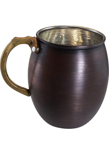 Modern El Yapımı Klasik Bakır Bardak Oksit Renk 8X10CM