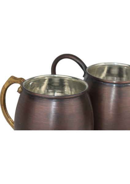 Modern El Yapımı Klasik Bakır Bardak Oksit Renk 8X10CM fırsatları