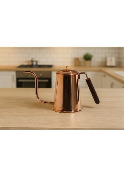 Modern El Yapımı Bakır Kahve Potu 13X10CM indirimleri