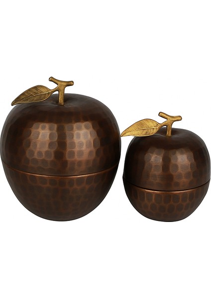 El Yapımı Bakır Oksit Şekerlik ve Çerezlik Seti