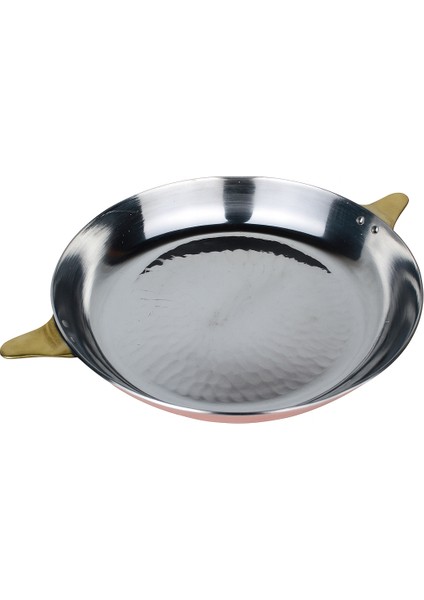 El Yapımı Bakır Modern Geniş Tava 25×5cm fiyatları