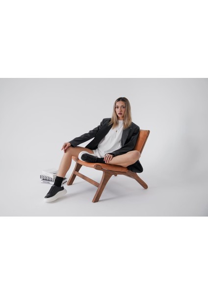 Bella Siyah Beyaz Kadın Spor Ayakkabı modelleri