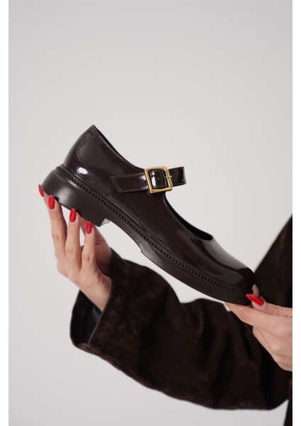 Briana Acı Kahve Rugan Mary Jane Ayakkabı fiyatları