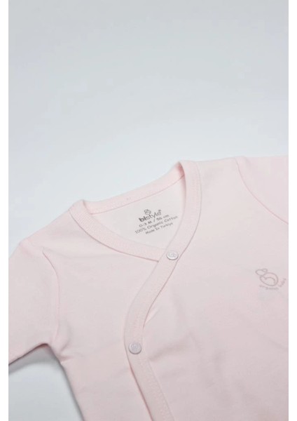 Organik Natural Basic Style Kruvaze Uzun Kol Body BS17102 Pembe fiyatları