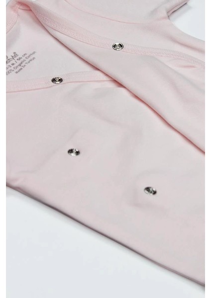 Organik Natural Basic Style Kruvaze Uzun Kol Body BS17102 Pembe fırsatları