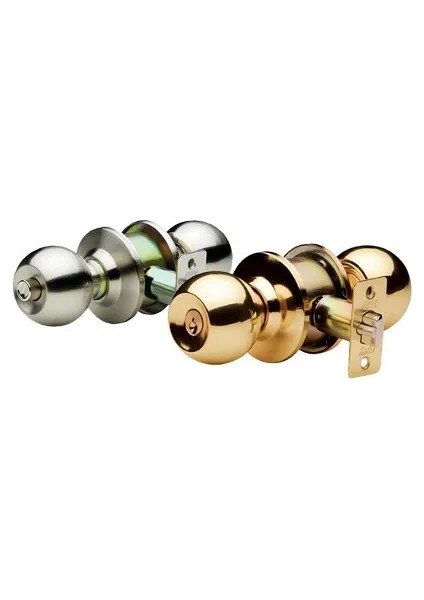 Amerikan Kapı Için - Topuzlu Otel Tipi Kilit - Saten