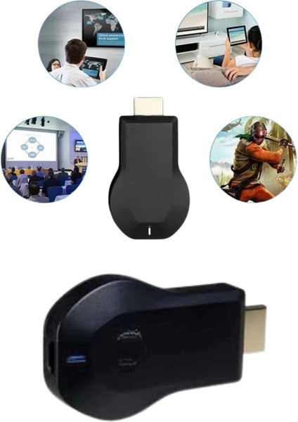 Kablosuz Hdmı Ses ve Görüntü Aktarıcı Kolay Taşınabilir Yüksek Çözünürlüklü