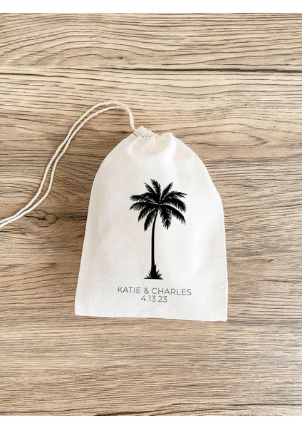 Palmiye Ağacı Düğün Hediye Çantaları - Özel Tropikal Parti Hediyeleri fiyatları