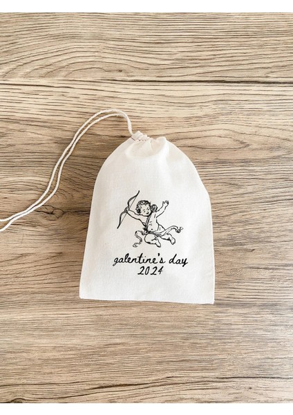 Melek Hediye Çantası: Sevgililer Günü Parti Malzemeleri (Müslin)