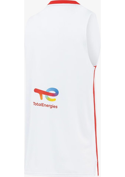 Turkey V-Neck Game Jersey Erkek Beyaz Basketbol Forması.01
