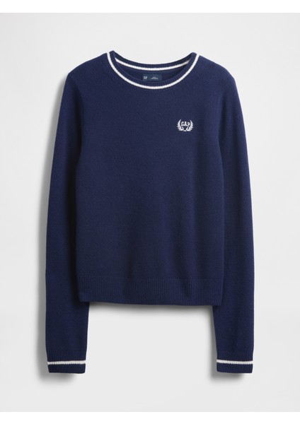 Kadın Lacivert Cashsoft Gap Logo Varsity Kazak fiyatları