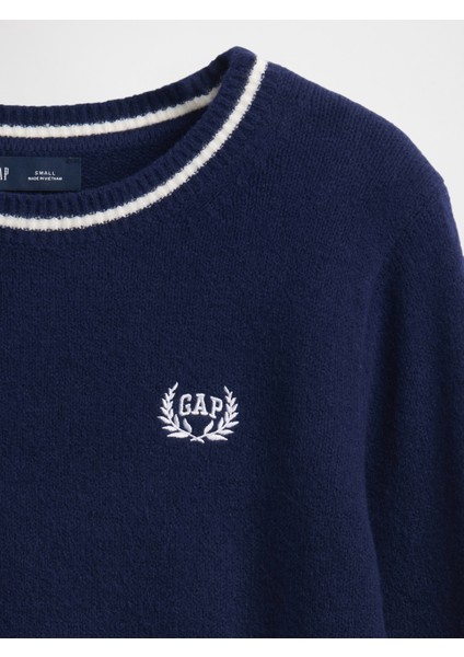 Kadın Lacivert Cashsoft Gap Logo Varsity Kazak modelleri