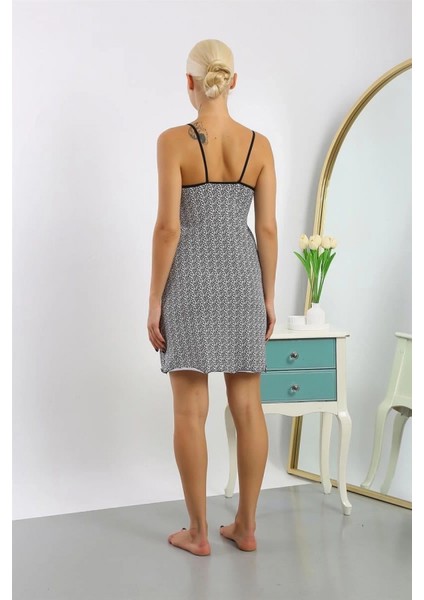 - Kadın Penye Desenli Ip Askılı Gecelik fırsatları