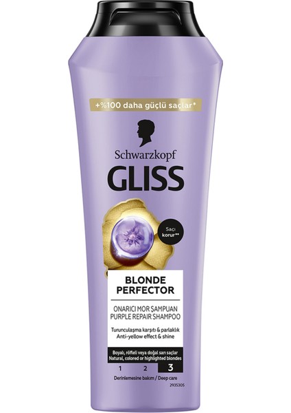 Blonde Perfector Onarıcı Mor Şampuan 250 ml 4 Adet