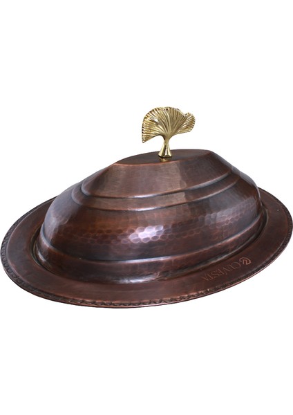 Modern Şef Tipi El Yapımı Bakır Sunumluk 30CM