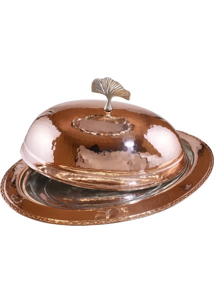 El Yapımı Zarif Bakır Kırmızı Sunumluk 35CM fiyatları