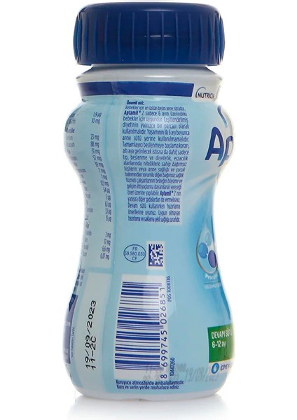 2 Devam Sütü Içime Hazır (Sıvı) 200 ml 6-12 Ay 11 Adet indirimleri