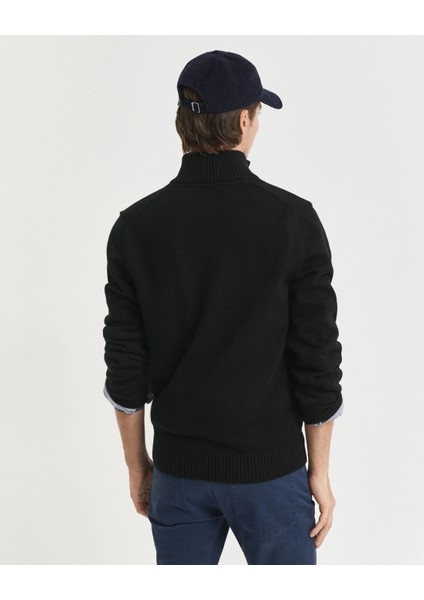 Erkek Regular Fit Yarım Fermuar Triko fırsatları