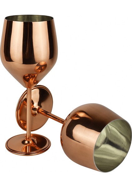 Şık,modern El Yapımı Bakır Kırmızı Kokteyl Bardak 20X8CM