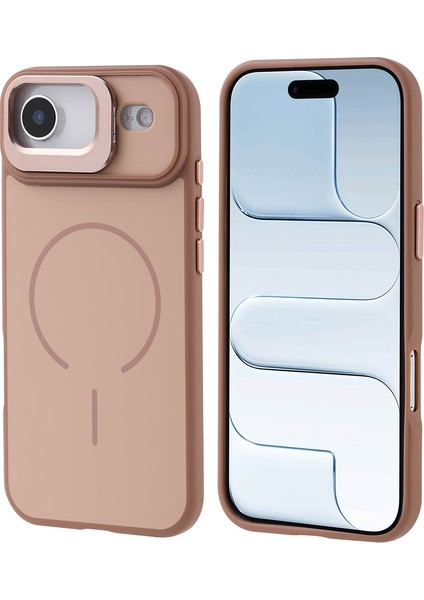 Apple iPhone 17 Air Kılıf M-Safe Şarj Özellikli Kamera Standlı Zore Notron Kapak