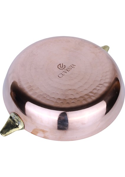 El Yapımı Bakır Modern Geniş Tava 29×6cm indirimleri