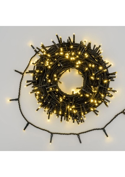 Yılbaşı Gün Işığı LED Işık Eklemeli 80 Ampul Fonksiyonlu Beyaz