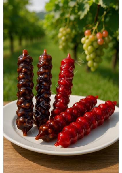 Kelebek Üzüm Orcik (Cevizli Sucuk) 1000GR - Beyaz