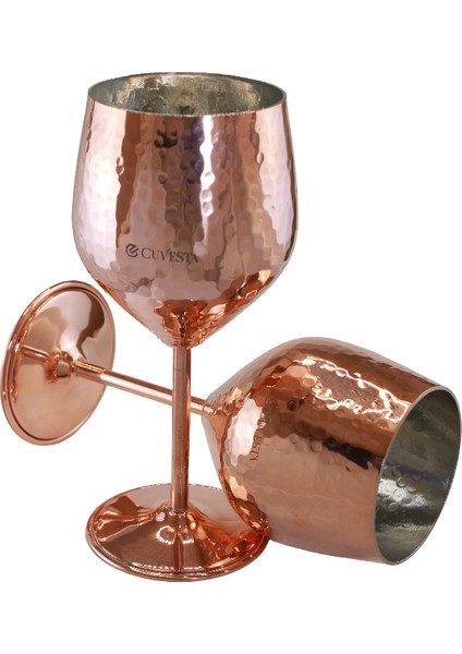 El Yapımı Zarif Bakır Dövme Desenli Kokteyl Bardak 20X8CM indirimleri