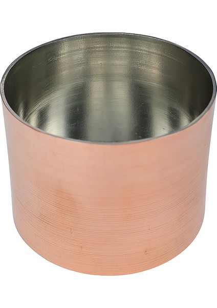 El Yapımı Modern Bakır Sufle ve Sütlaç Kabı 8×6cm
