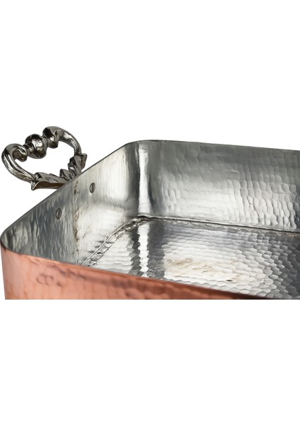 Şef Tipi Bakır Fırın Tepsisi El Yapımı 40×30CM fırsatları