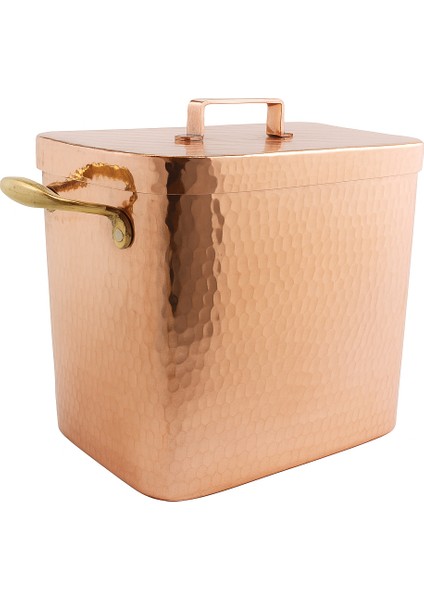 El Yapımı Bakır Dövme Desenli Fırın Kazanı 32×20CM fiyatları