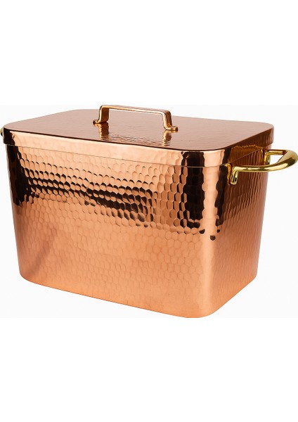 El Yapımı Bakır Dövme Desenli Fırın Kazanı 32×20CM fırsatları