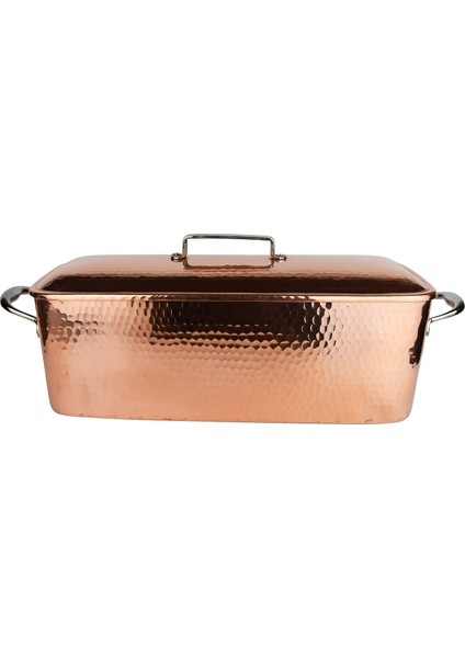 El Yapımı Şef Tipi Bakır Bombeli Balık Kazanı 40×15CM fiyatları