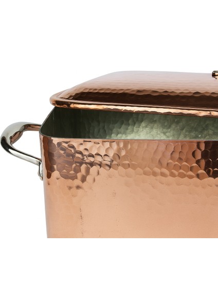 El Yapımı Şef Tipi Bakır Bombeli Balık Kazanı 40×15CM fırsatları