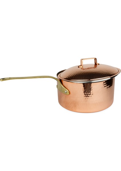 El Yapımı Bakır Dövme Desenli Sütlük ve Sosluk 20×10CM fiyatları