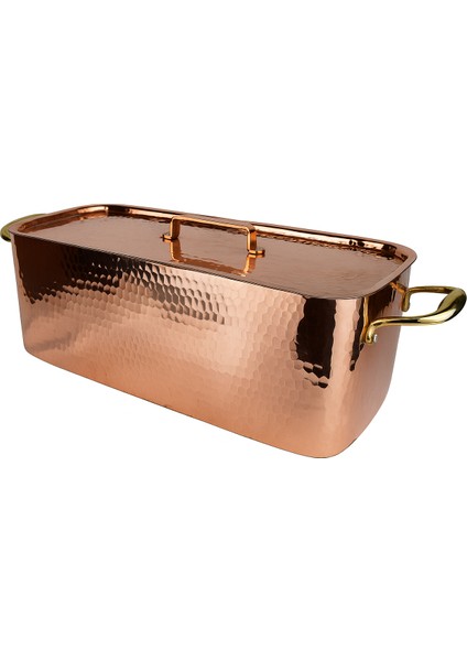 El Yapımı Şef Tipi ve Modern Bakır Balık Kazanı 40×15CM fiyatları