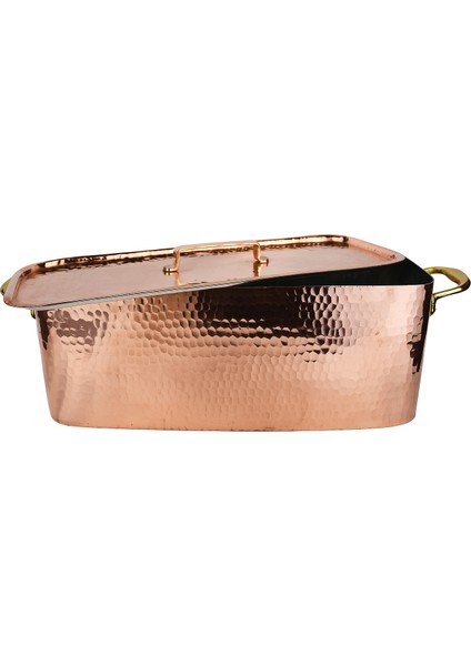 El Yapımı Şef Tipi ve Modern Bakır Balık Kazanı 40×15CM modelleri