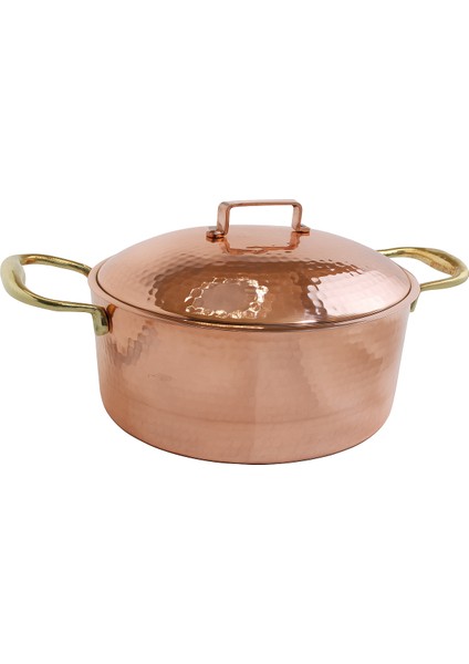 Şef Tipi Bakır Basık Pilav, Karnıyarık Tenceresi 23×12CM modelleri