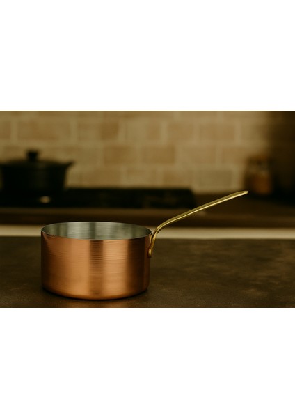 El Yapımı Modern Bakır Sote ve Sos Tavası 25X8CM indirimleri