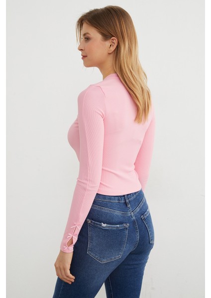 Fitilli Kolları Fiyonk Detaylı Bluz indirimleri