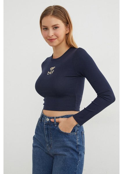 Ayıcık Nakışlı Crop Body fiyatları