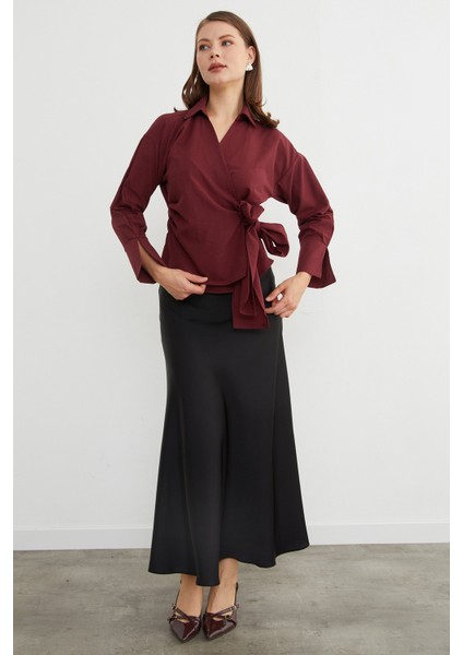Basic Kruvaze Bağlamalı Gömlek fiyatları