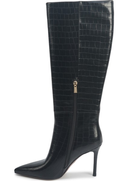 Justın2 5pr Siyah Kadın Topuklu Çizme modelleri