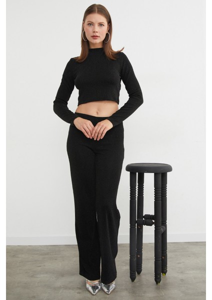 Beli Lastikli Taşlı ve Simli Palazzo Pantolon fiyatları