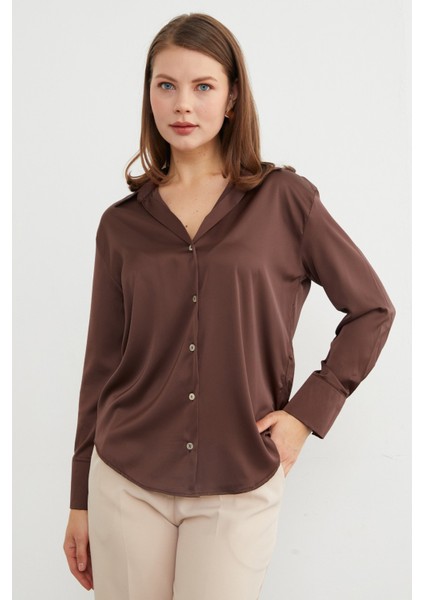 Basic Saten Gömlek