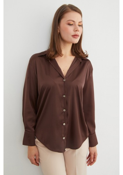 Basic Saten Gömlek