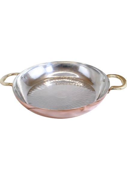 Modern Şef Tipi El Yapımı Bakır Yuvarlak Tava 30×5cm fiyatları
