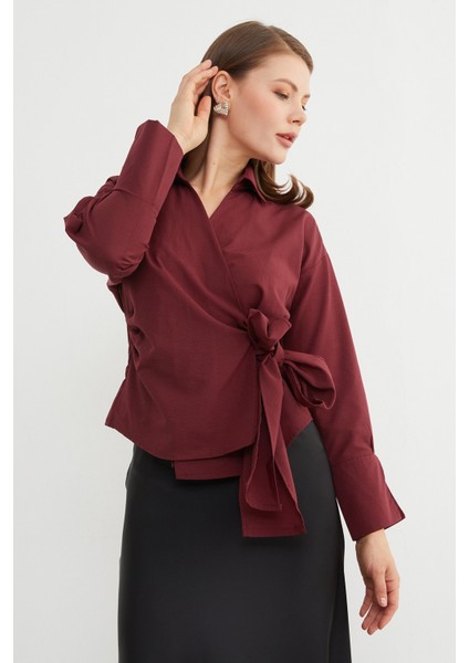 Basic Kruvaze Bağlamalı Gömlek modelleri