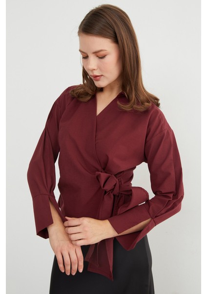 Basic Kruvaze Bağlamalı Gömlek